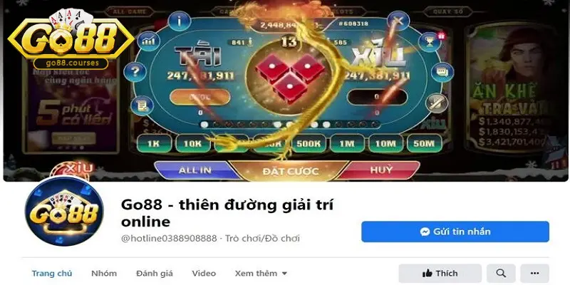 Theo dõi fanpage Go88 để nhận được code hấp dẫn